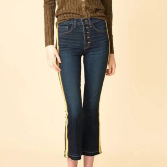 Veronica Beard Black Carolyn 10" Baby Boot Vintage Cropped Ankle Jeans 25 - Picture 2 of 6